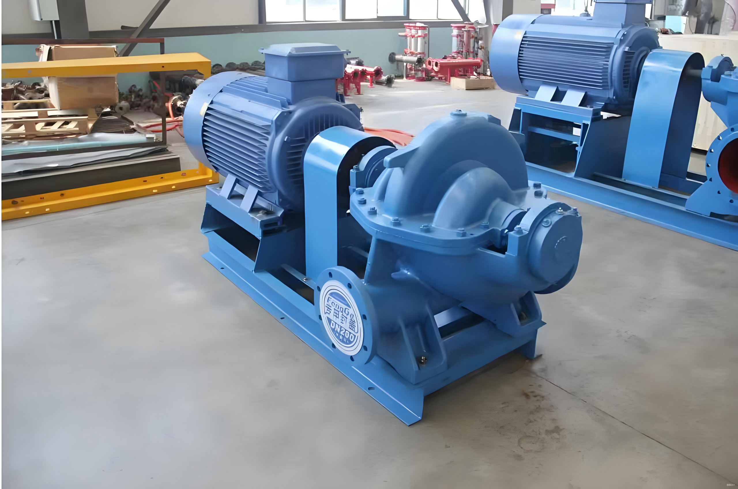 Factory assembled SLOW double suction pump