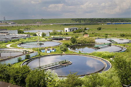 Wastewater treatment plant for corrosion resistant valve material selection