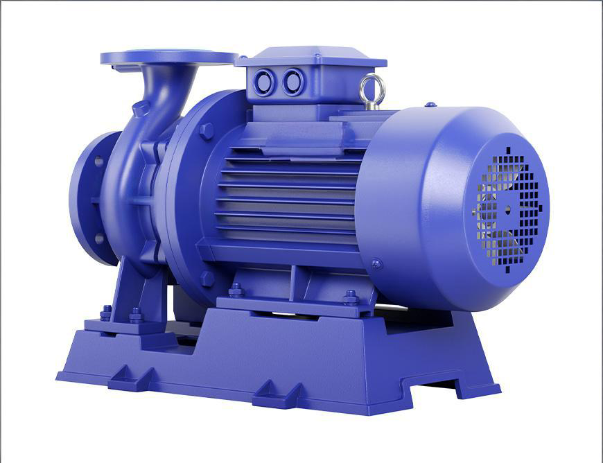 SLW horizontal centrifugal pump opposite-side reference view