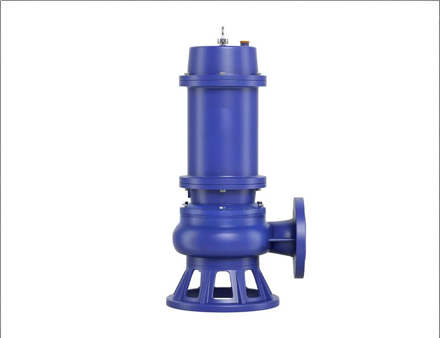Opposite-side view of a QW submersible sewage pump